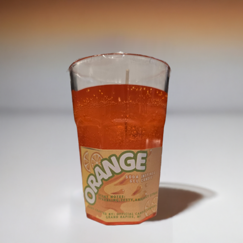 Orange Soda Inspired Gel Candle