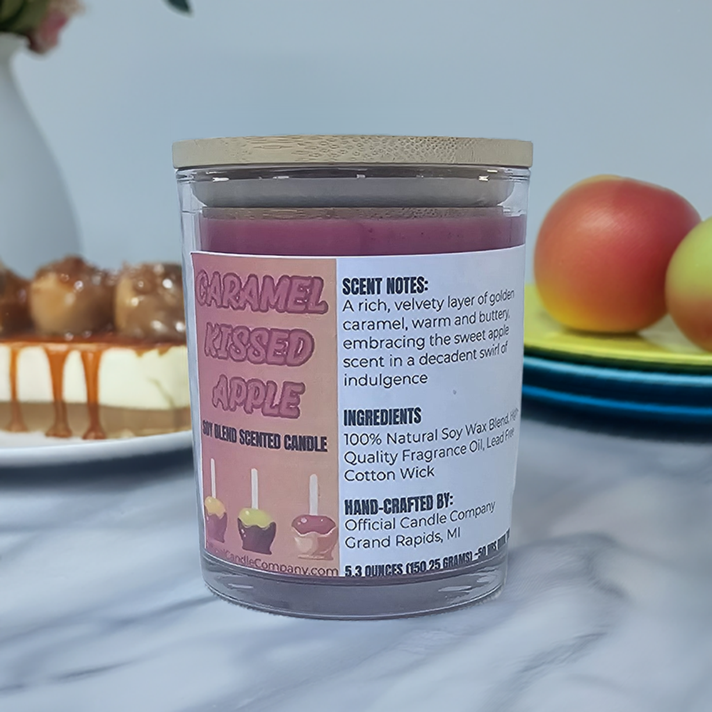 Caramel Kissed Apple  Soy Blend Candle