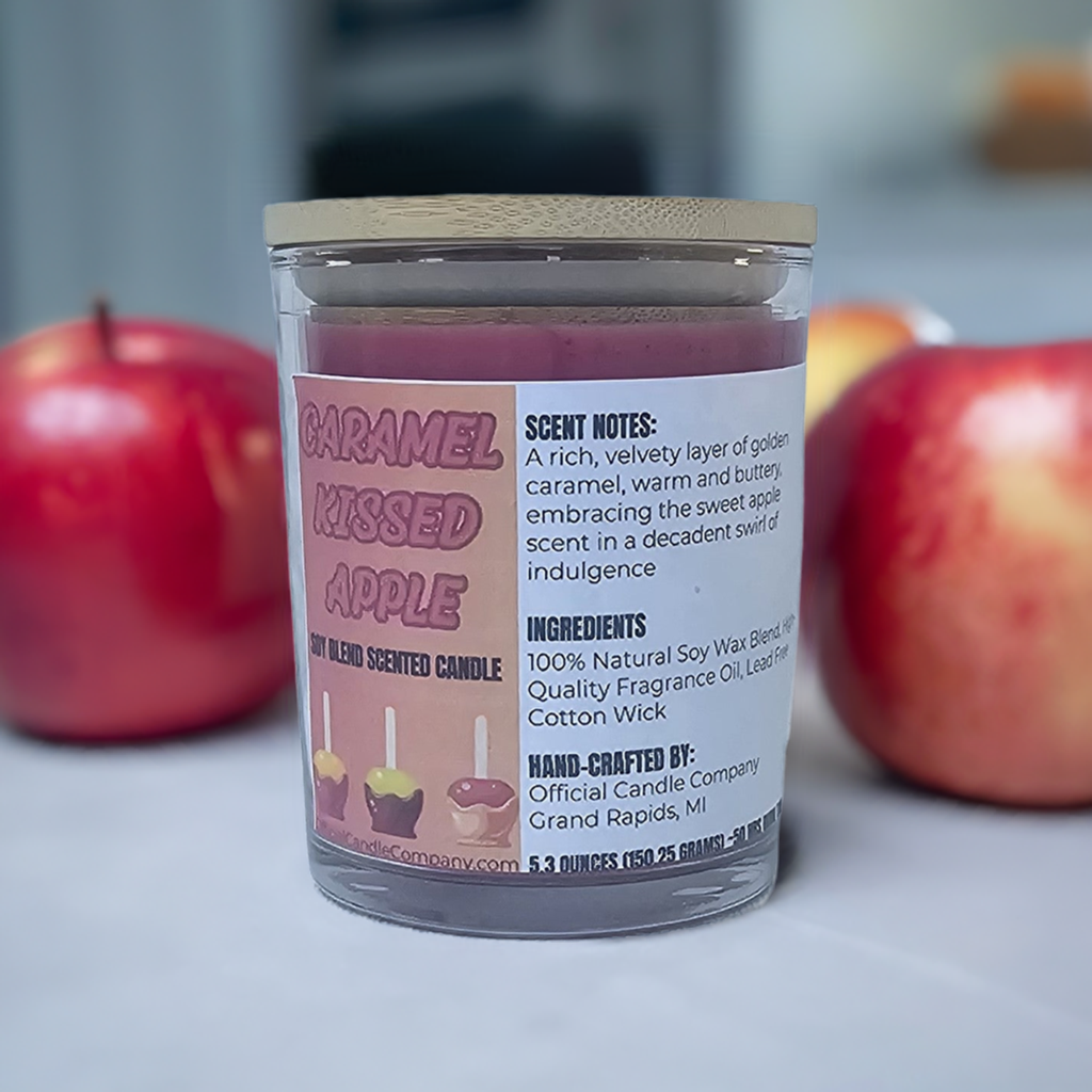 Caramel Kissed Apple  Soy Blend Candle