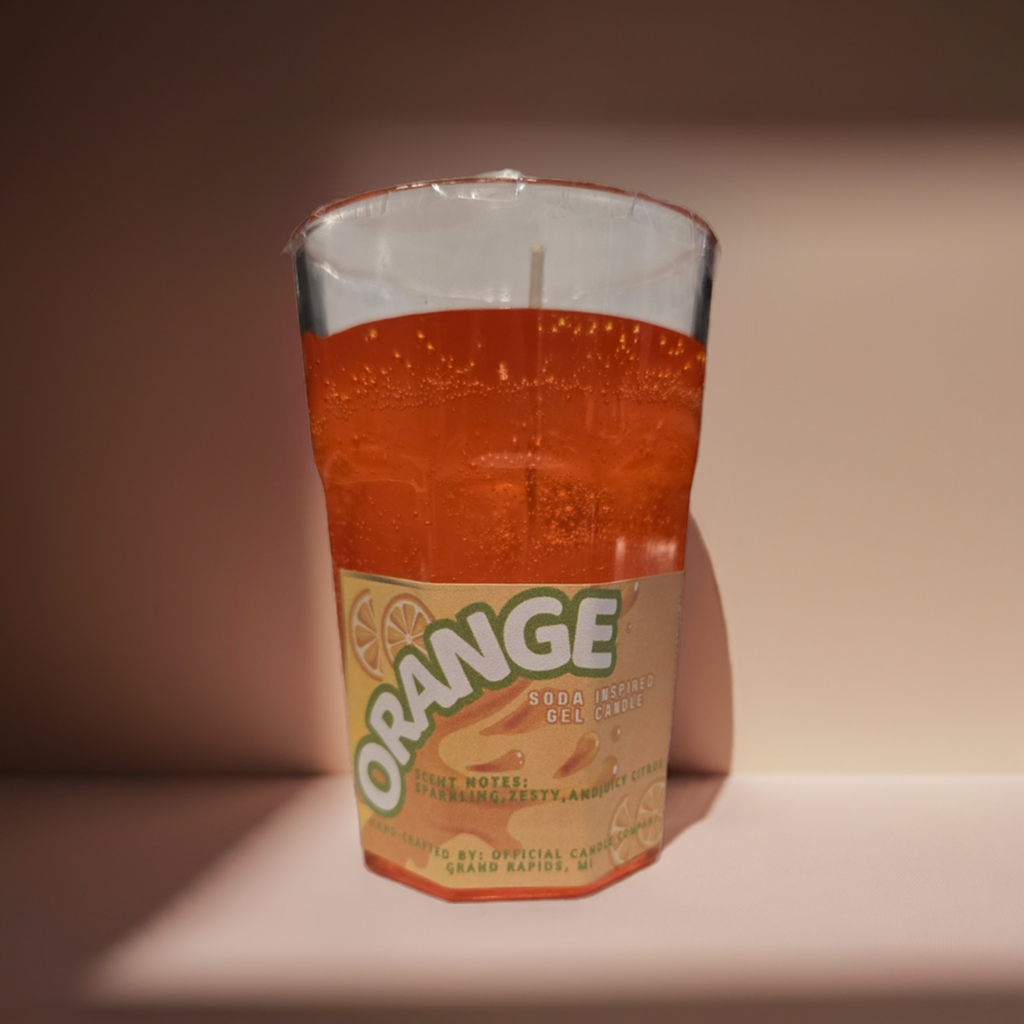 Orange Soda Inspired Gel Candle